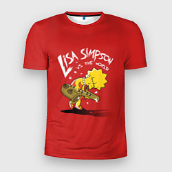 Мужская спорт-футболка Lisa Simpson