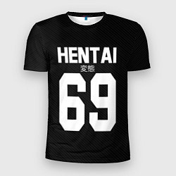 Мужская спорт-футболка Hentai 69: Black Style