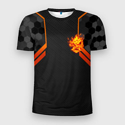Мужская спорт-футболка Cyberpunk 2077: Samurai Flame
