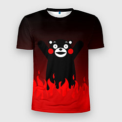 Футболка спортивная мужская Kumamon: Hell Flame, цвет: 3D-принт