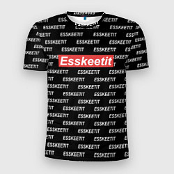 Футболка спортивная мужская Esskeetit: Black Style, цвет: 3D-принт