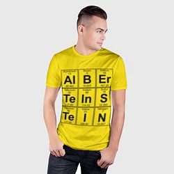 Футболка спортивная мужская Альберт Эйнштейн, цвет: 3D-принт — фото 2