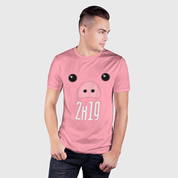 Футболка спортивная мужская Piggy 2k19, цвет: 3D-принт — фото 2