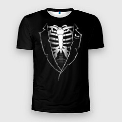 Мужская спорт-футболка Хэллоуинский скелет