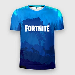 Мужская спорт-футболка Fortnite: Blue Forest