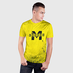Футболка спортивная мужская Metro Exodus: Yellow Grunge, цвет: 3D-принт — фото 2