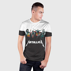 Футболка спортивная мужская Metallica, цвет: 3D-принт — фото 2