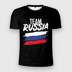 Футболка спортивная мужская Team Russia, цвет: 3D-принт