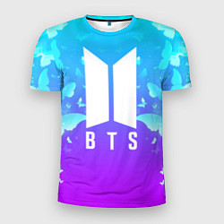 Футболка спортивная мужская BTS: Violet Butterflies, цвет: 3D-принт