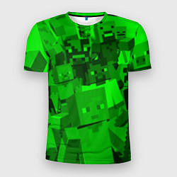 Мужская спорт-футболка Minecraft game characters