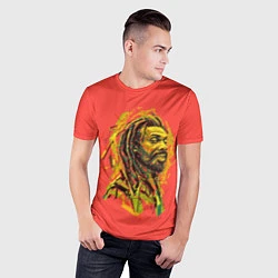 Футболка спортивная мужская Rasta Art, цвет: 3D-принт — фото 2