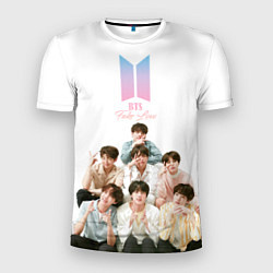 Футболка спортивная мужская Take love BTS, цвет: 3D-принт