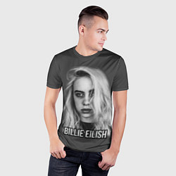 Футболка спортивная мужская BILLIE EILISH, цвет: 3D-принт — фото 2