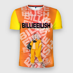 Мужская спорт-футболка Billie Eilish: Yellow Mood