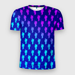 Мужская спорт-футболка Billie Eilish: Violet Pattern
