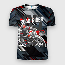 Мужская спорт-футболка Road rider мотоциклист