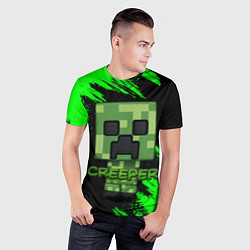 Футболка спортивная мужская MINECRAFT CREEPER, цвет: 3D-принт — фото 2