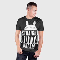 Футболка спортивная мужская Тоторо Straight outta dream, цвет: 3D-принт — фото 2