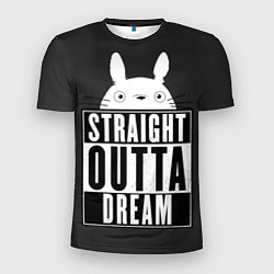 Футболка спортивная мужская Тоторо Straight outta dream, цвет: 3D-принт