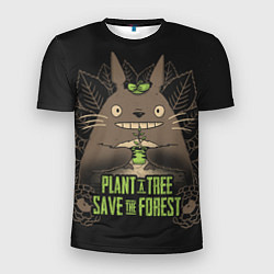 Мужская спорт-футболка Plant a tree Save the forest