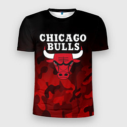 Футболка спортивная мужская CHICAGO BULLS, цвет: 3D-принт