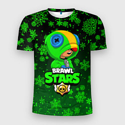 Футболка спортивная мужская BRAWL STARS НОВОГОДНИЙ, цвет: 3D-принт
