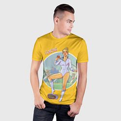 Футболка спортивная мужская Фехтование, цвет: 3D-принт — фото 2