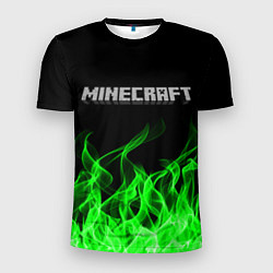 Мужская спорт-футболка MINECRAFT FIRE