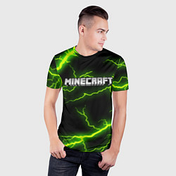 Футболка спортивная мужская MINECRAFT STORM, цвет: 3D-принт — фото 2