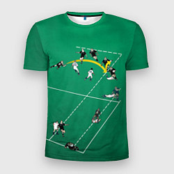 Футболка спортивная мужская Игра в регби, цвет: 3D-принт