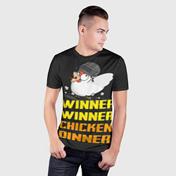 Футболка спортивная мужская Winner Chicken Dinner, цвет: 3D-принт — фото 2