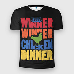 Футболка спортивная мужская Winner Chicken Dinner, цвет: 3D-принт
