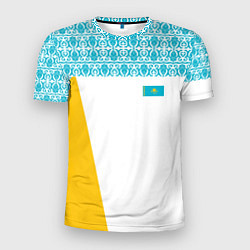 Футболка спортивная мужская Казахстан Форма, цвет: 3D-принт