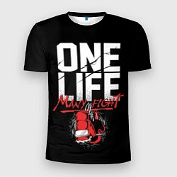 Мужская спорт-футболка One Life Many Fight