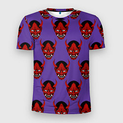 Футболка спортивная мужская Маски Они, цвет: 3D-принт
