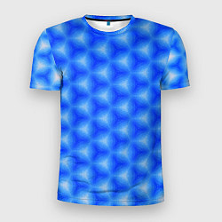 Мужская спорт-футболка Синие соты