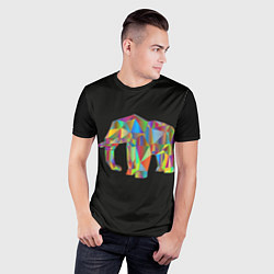 Футболка спортивная мужская Слон, цвет: 3D-принт — фото 2