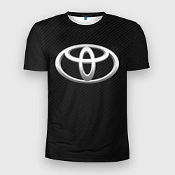 Футболка спортивная мужская Toyota carbon, цвет: 3D-принт