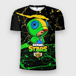 Футболка спортивная мужская Brawl Stars Leon, цвет: 3D-принт