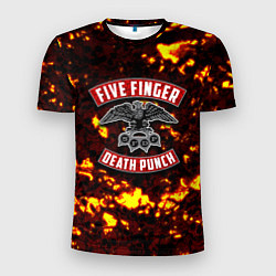 Футболка спортивная мужская Five Finger Death Punch, цвет: 3D-принт