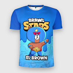Футболка спортивная мужская BRAWL STARS EL BROWN, цвет: 3D-принт