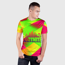 Футболка спортивная мужская Fortnite гамма абстракция, цвет: 3D-принт — фото 2