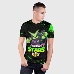 Футболка спортивная мужская BRAWL STARS VIRUS 8-BIT, цвет: 3D-принт — фото 2