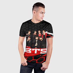 Футболка спортивная мужская BTS, цвет: 3D-принт — фото 2