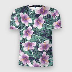Мужская спорт-футболка Тропический цветок