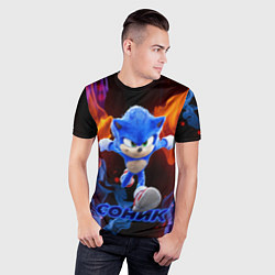 Футболка спортивная мужская SONIC, цвет: 3D-принт — фото 2