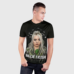 Футболка спортивная мужская BILLIE EILISH, цвет: 3D-принт — фото 2