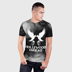 Футболка спортивная мужская Hollywood Undead, цвет: 3D-принт — фото 2