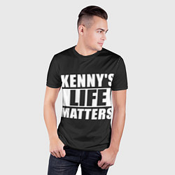 Футболка спортивная мужская KENNYS LIFE MATTERS, цвет: 3D-принт — фото 2