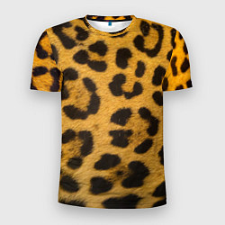 Футболка спортивная мужская Леопард, цвет: 3D-принт